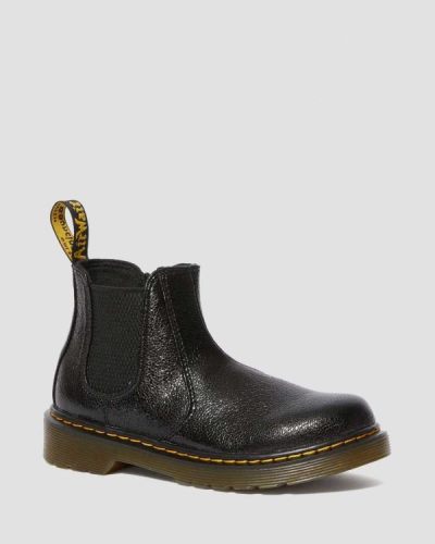 Botas Chelsea Dr Martens Junior 2976 Crinkle Metallic Para Niños DR3409L